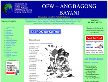 Tablet Screenshot of ofw-bagongbayani.com